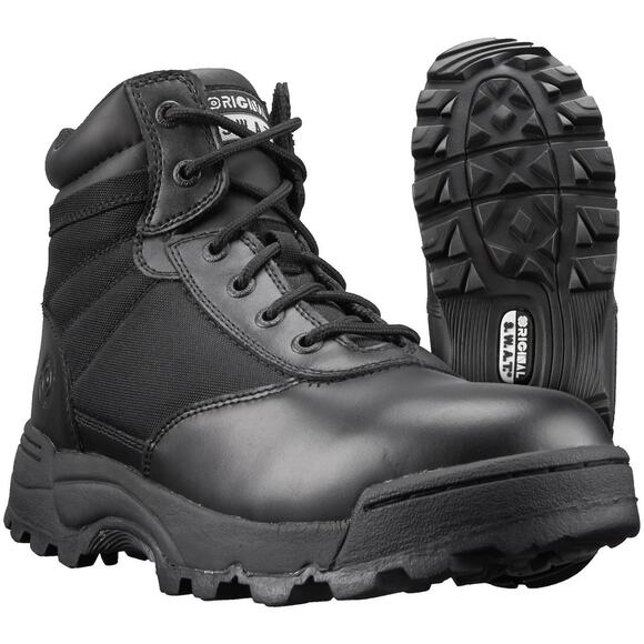 Original S.W.A.T Men 14 Black Leather Classic 6" Boot Lace Up Performance P22-20 - Picture 1 of 9